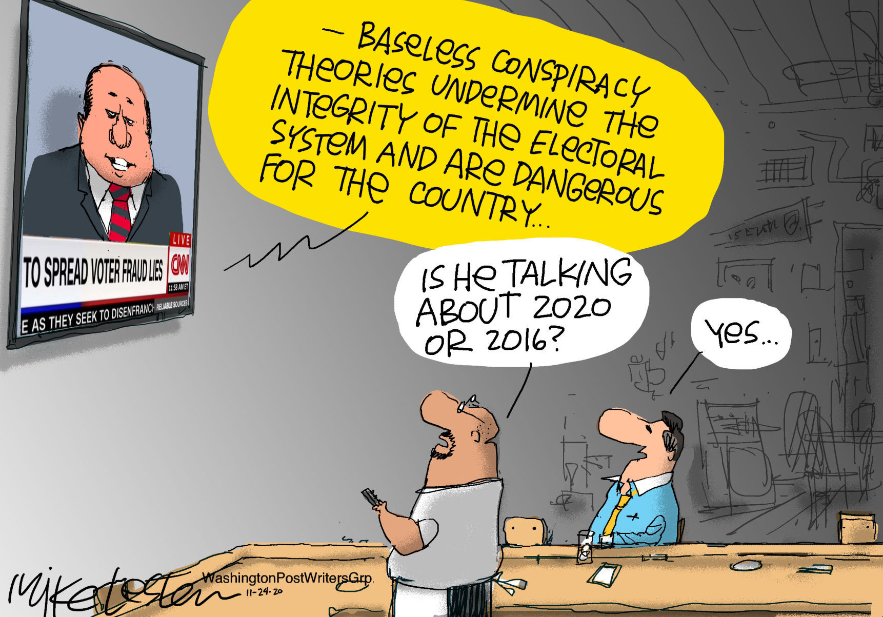 Mike Lester cartoon